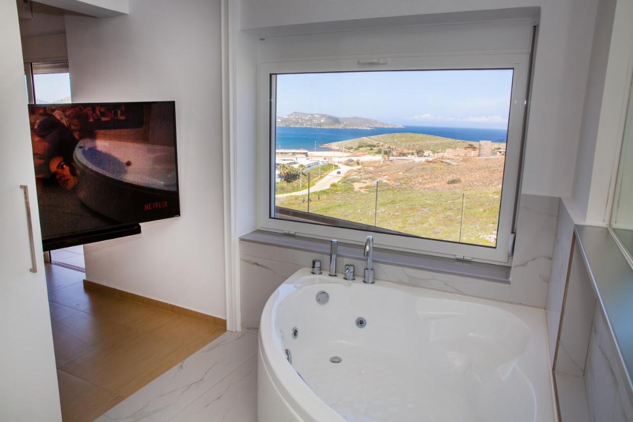 Komfort City Apartment "Elias" Mit Meerblick In Lavrio Extérieur photo