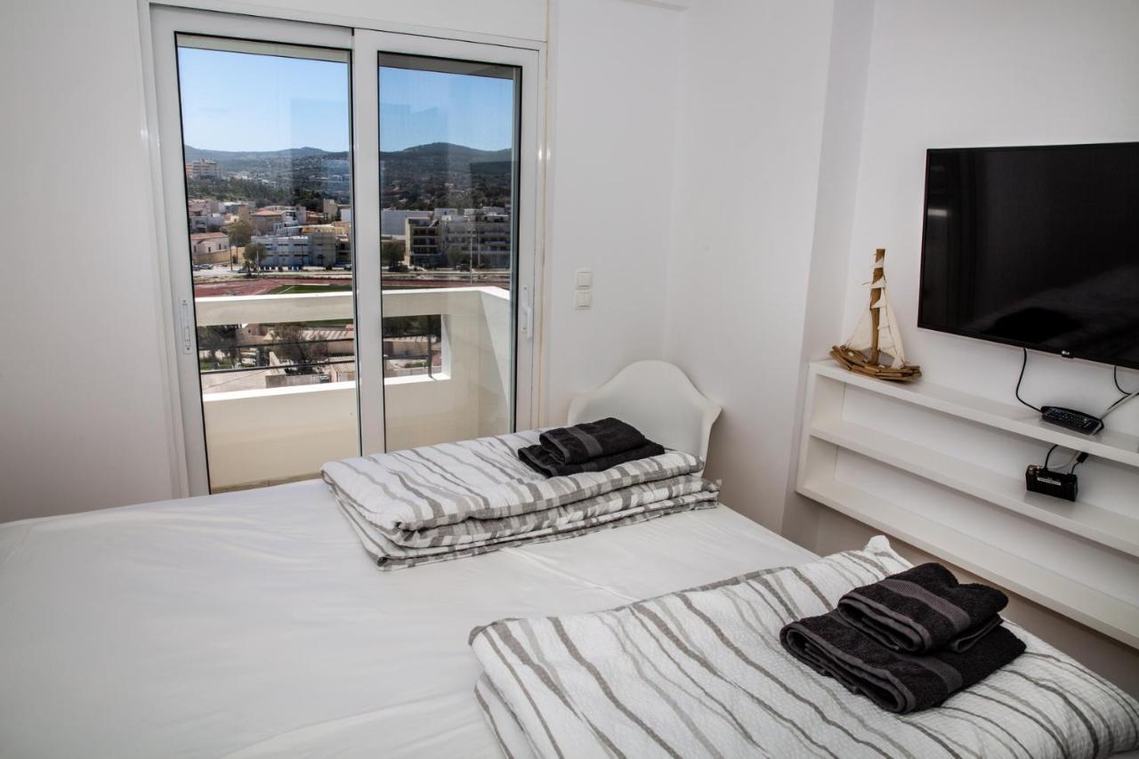 Komfort City Apartment "Elias" Mit Meerblick In Lavrio Extérieur photo