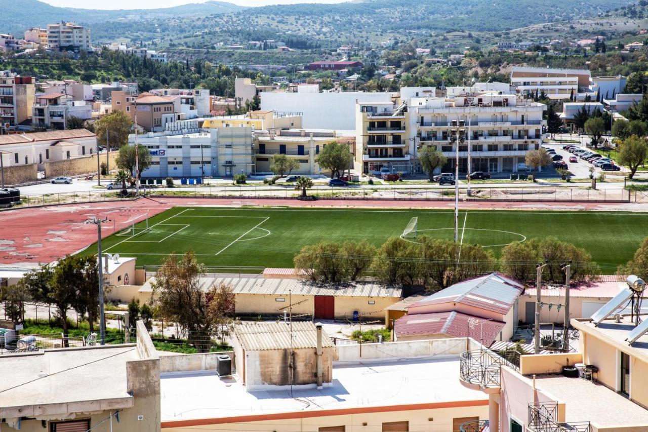 Komfort City Apartment "Elias" Mit Meerblick In Lavrio Extérieur photo
