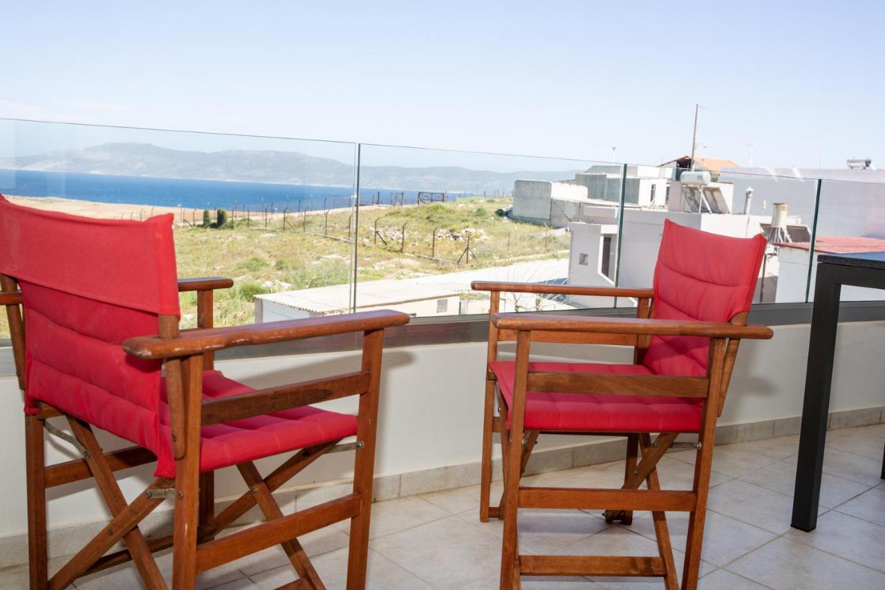 Komfort City Apartment "Elias" Mit Meerblick In Lavrio Extérieur photo